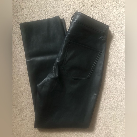 Express High Rise Leather Pants - Picture 4 of 8